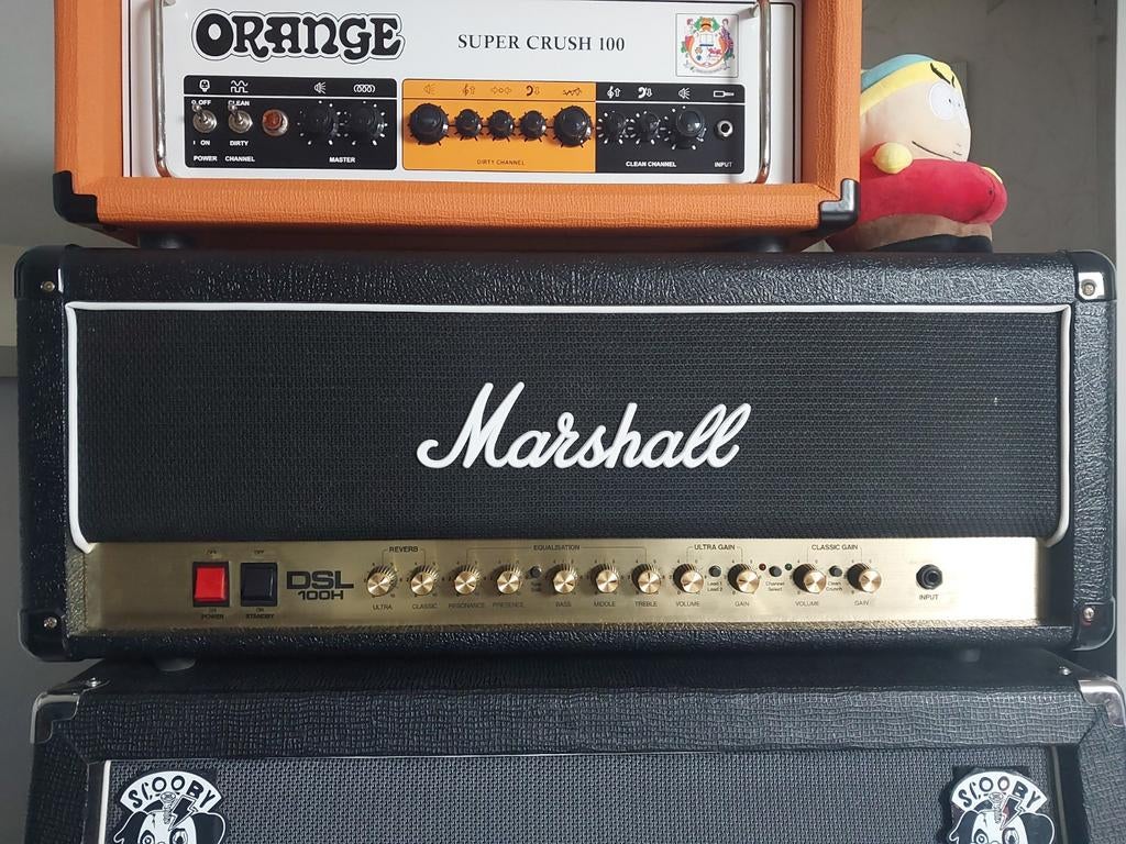 Marshall DSL100H incl. flightcase - Zo goed als nieuw!, Ophalen, Zo goed als nieuw, Gitaar, 100 watt of meer