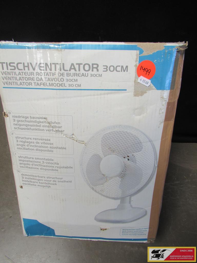 tafelventilator nr. 1499, Ophalen of Verzenden, Gebruikt