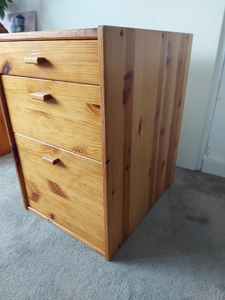 Vintage  GRENEN  laden kastje  B 39,5 X D 50 X  H 59, Ophalen, Gebruikt, 50 tot 100 cm, 3 of 4 laden