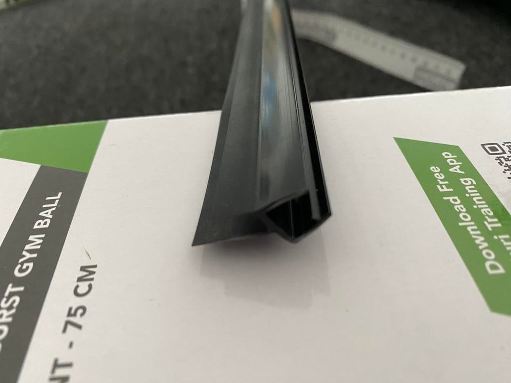 Afdichtprofiel 90,2 lang 6-8mm breed douchewand zwart, Ophalen of Verzenden, Zo goed als nieuw, Douche