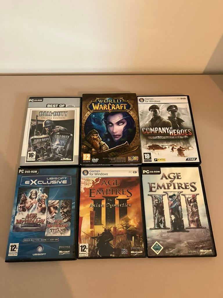 PC Games Age of Empires III, Wow en meer, Spelcomputers en Games, Games | Pc, 1 speler, Ophalen of Verzenden, Zo goed als nieuw