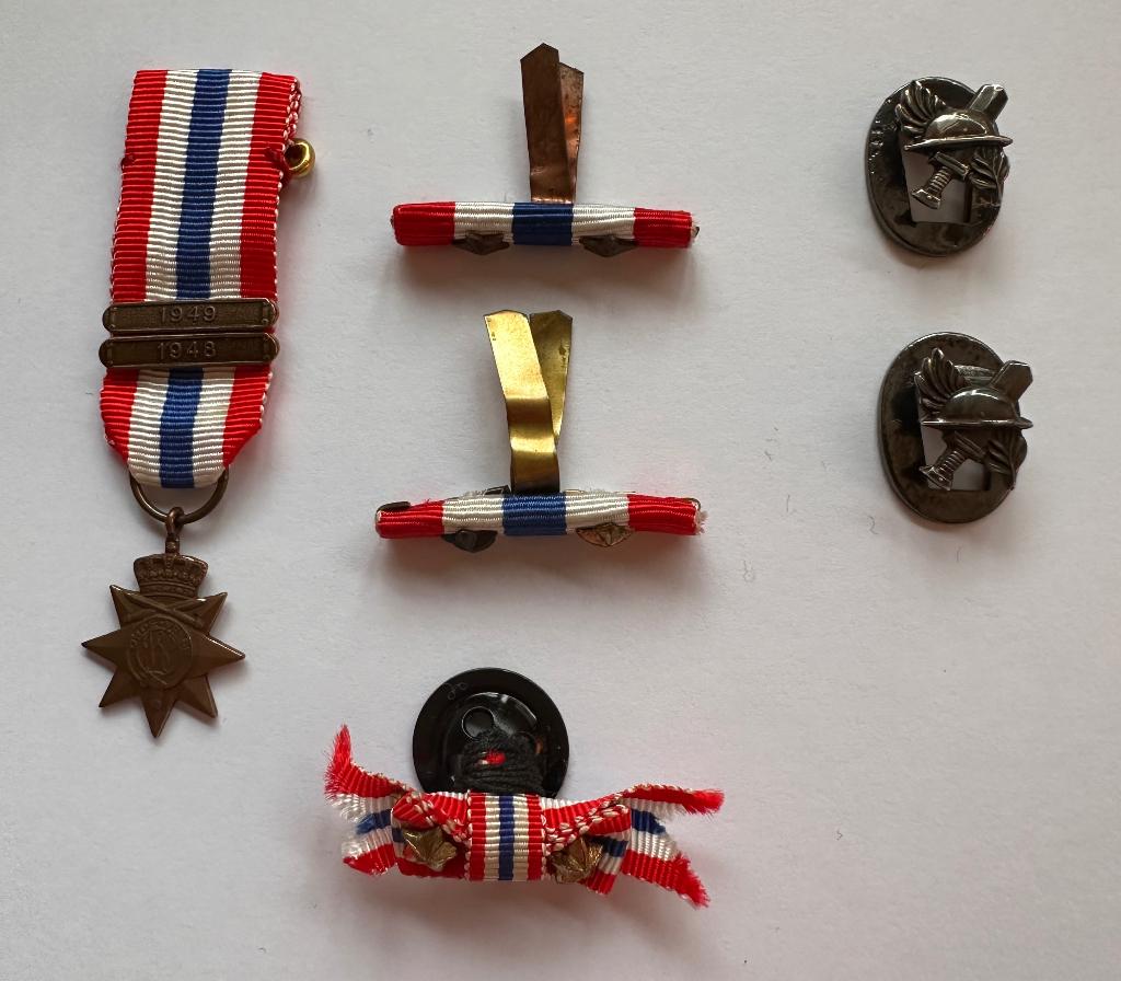 KNIL Onderscheidingen (mini), Ophalen, Landmacht, Azië, Lintje, Medaille of Wings