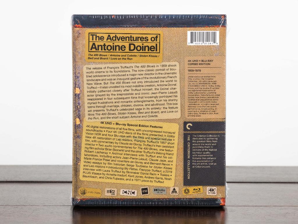 The Adventures of Antoine Doinel 4K UHD + Blu-Ray Criterion, -, Drama, Ophalen of Verzenden, Nieuw in verpakking