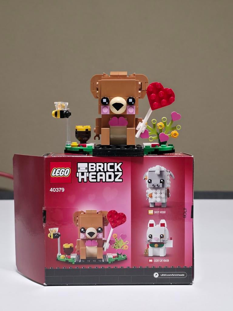 Lego 40379 BrickHeadz Valentijnsbeer - Compleet met doos, Kinderen en Baby's, Speelgoed | Duplo en Lego, Ophalen of Verzenden