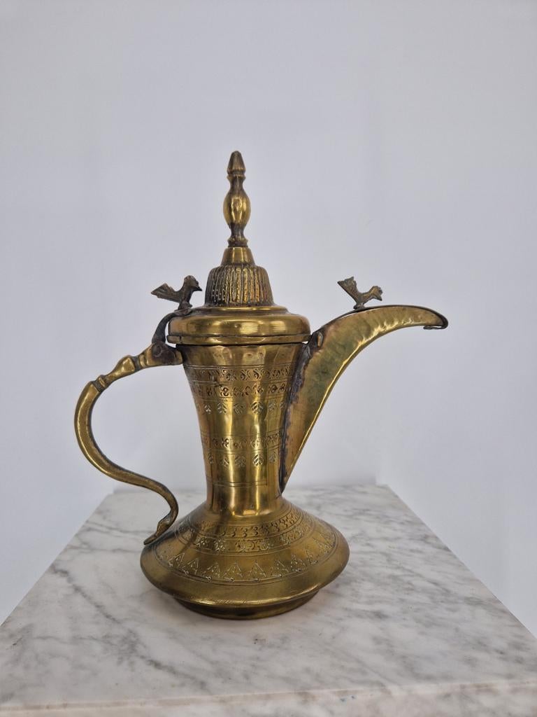 Messing Arabische Dallah | 26 cm | Decoratieve Koffiekan, Ophalen of Verzenden