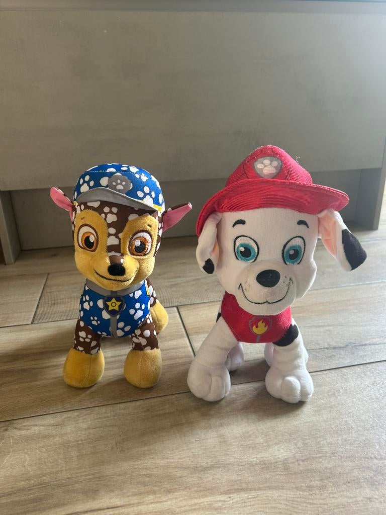 Paw patrol knuffel chase en marshall, Ophalen, Zo goed als nieuw, Hond