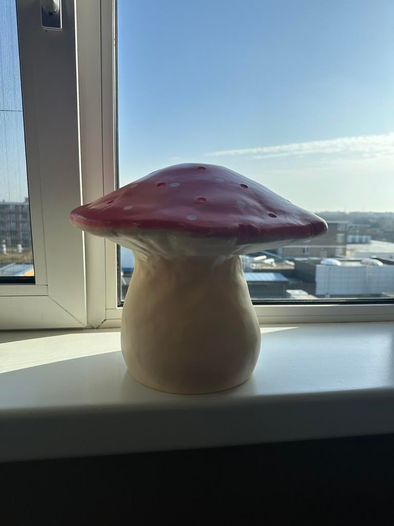 Leuke paddenstoelenlamp voor kinderkamer van Heico, Ophalen of Verzenden, Zo goed als nieuw, Rond