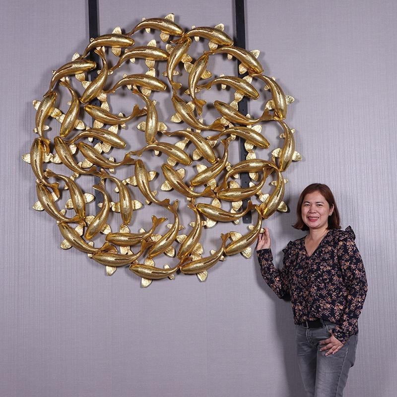 Koi Zen Wall Art – 160 cm – Koi Karper, Ophalen, Nieuw, Overige typen