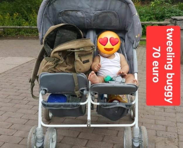 Tweeling buggy Koelstra - Zo goed als nieuw, Ophalen of Verzenden, Zo goed als nieuw, Koelstra, Verstelbare rugleuning