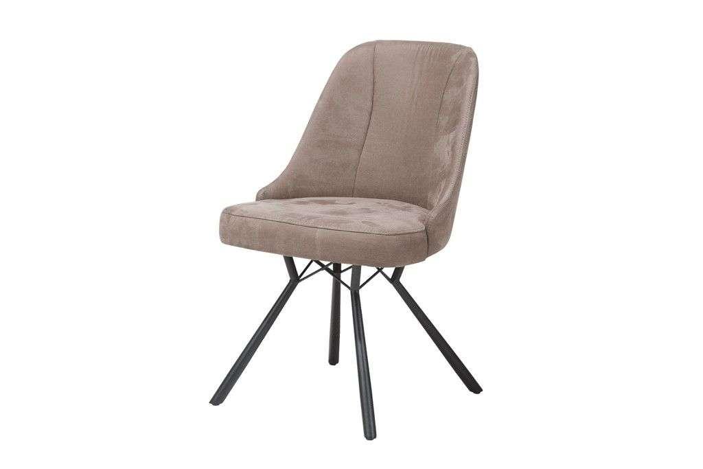 6 Nieuwe stoelen, Pocket vering, Taupe met zwart frame+greep, Ophalen, Overige kleuren, Nieuw, Stof