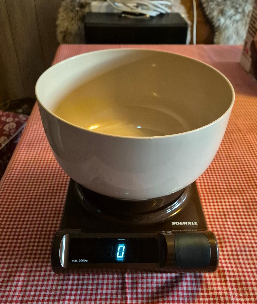 Vintage Soehnle digitale keukenweegschaal, Witgoed en Apparatuur, Weegschalen, Zo goed als nieuw, Digitaal, Keukenweegschaal, 1 tot 500 gram