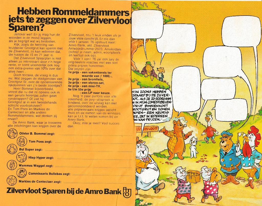 Rijam schoolagenda 1975 /76 advertentie AMRO Bommel, Ophalen of Verzenden, Gebruikt