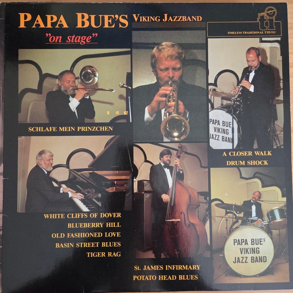 Papa Bue's Viking Jazzband - On Stage LP, Gebruikt, 1980 tot heden, Ophalen of Verzenden, 12 inch