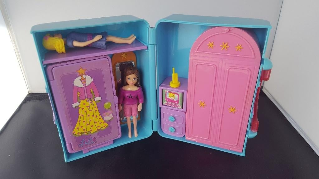 Fashion Polly! Setje in koffer, poppetjes en toebehoren. K4, Tweedehands verkoop, Tweedehands verkoop, Gebruikt, Ophalen of Verzenden