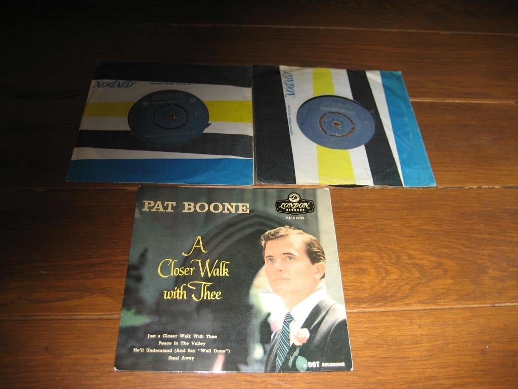 Pat boone singles en eps, Cd's en Dvd's, Vinyl Singles, Gebruikt, 7 inch, Single, Ophalen of Verzenden