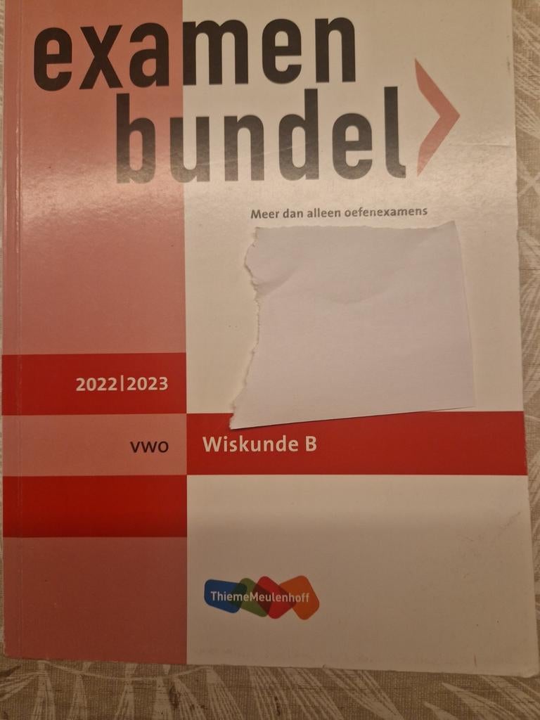 Examenbundel Wiskunde B VWO 2022/2023, Boeken, Schoolboeken, VWO, ThiemeMeulenhoff, Ophalen of Verzenden, Zo goed als nieuw