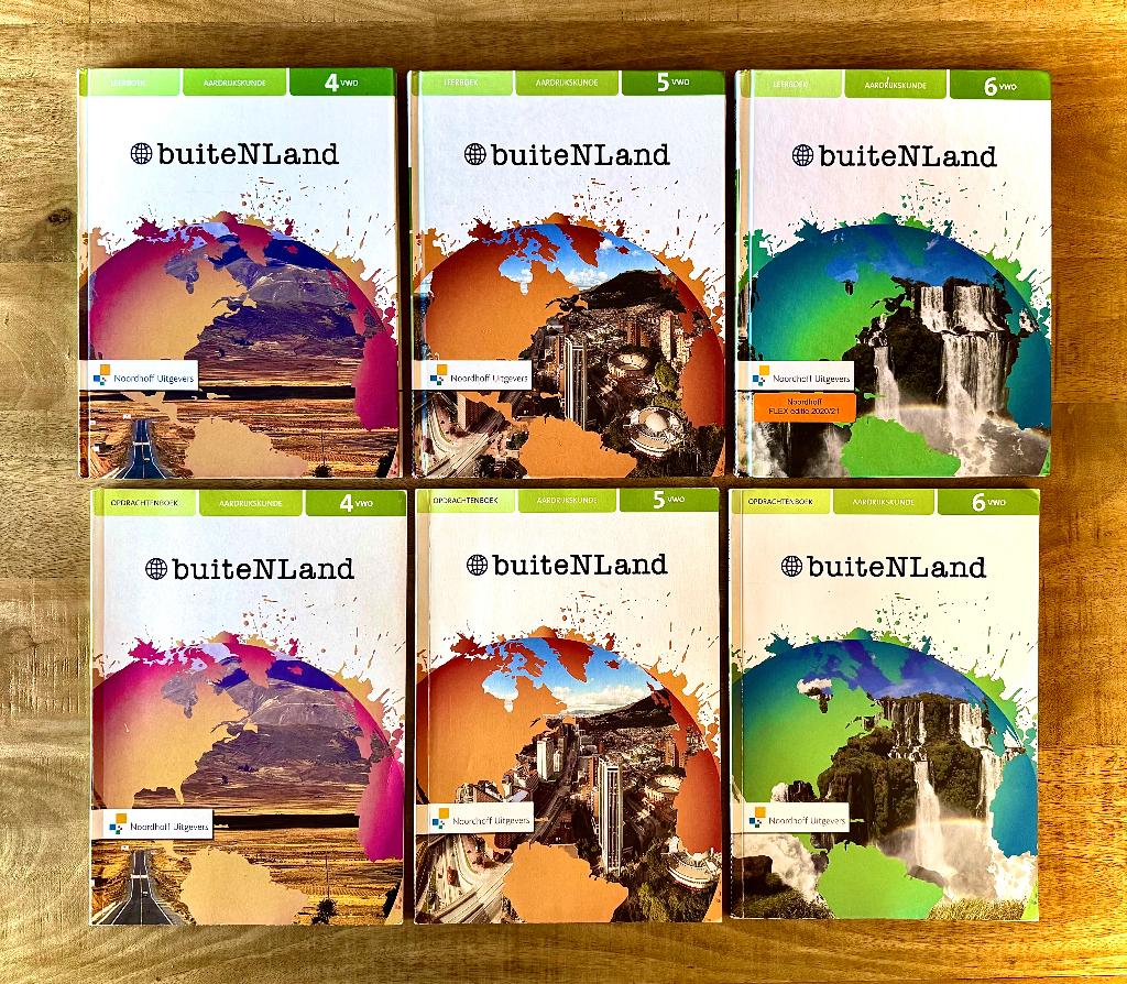 BuiteNLand Aardrijkskunde VWO 4, 5, 6. Set Boeken 3e editie., VWO, Ophalen of Verzenden, Noordhoff Uitgevers, Aardrijkskunde