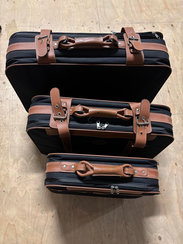 Set van 3 vintage Eagle koffers, Overige materialen, Gebruikt, Slot, Ophalen of Verzenden