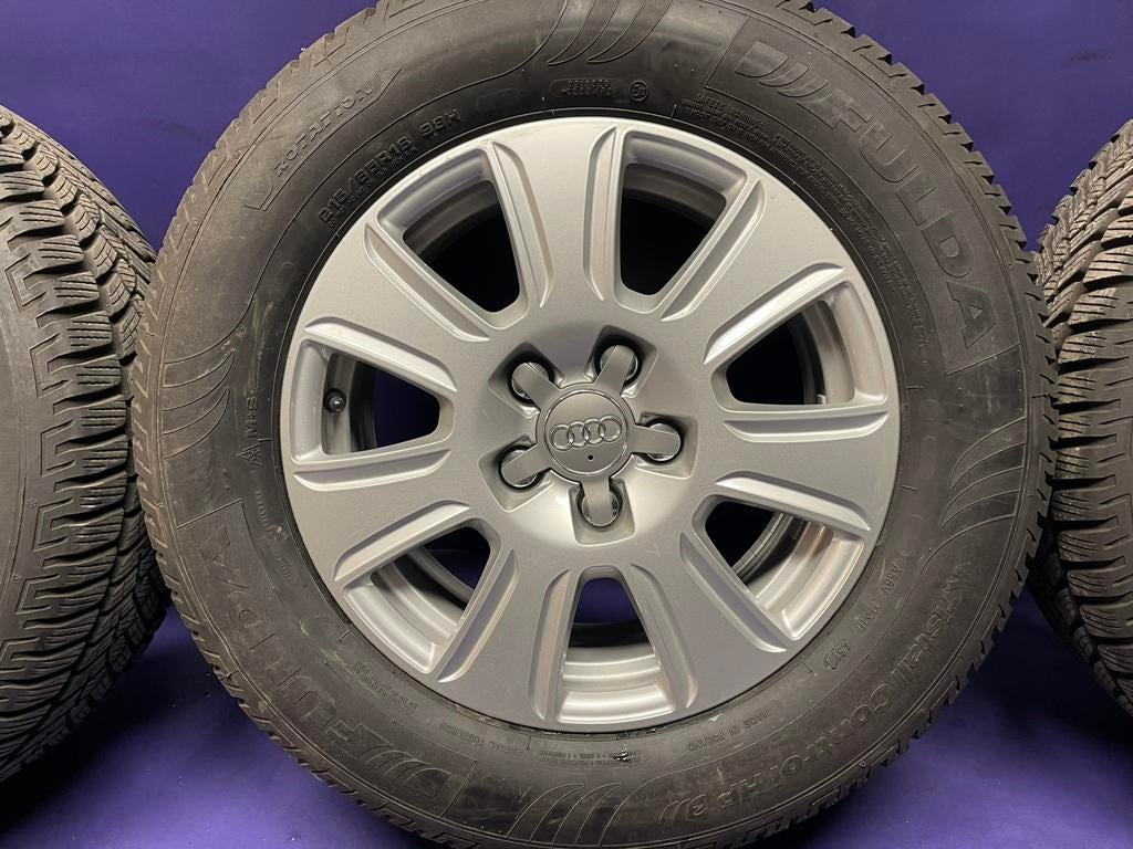 Lm velgen 16 inch Audi Q2 met winterbanden, Ophalen, 16 inch, Banden en Velgen, Winterbanden