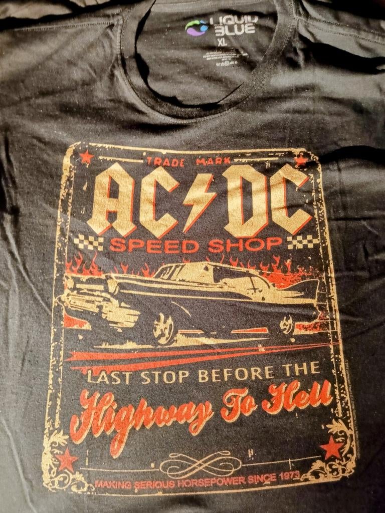 AC/DC t-shirt XL "Highway to Hell", Ophalen of Verzenden, Zo goed als nieuw, Maat 56/58 (XL), Zwart