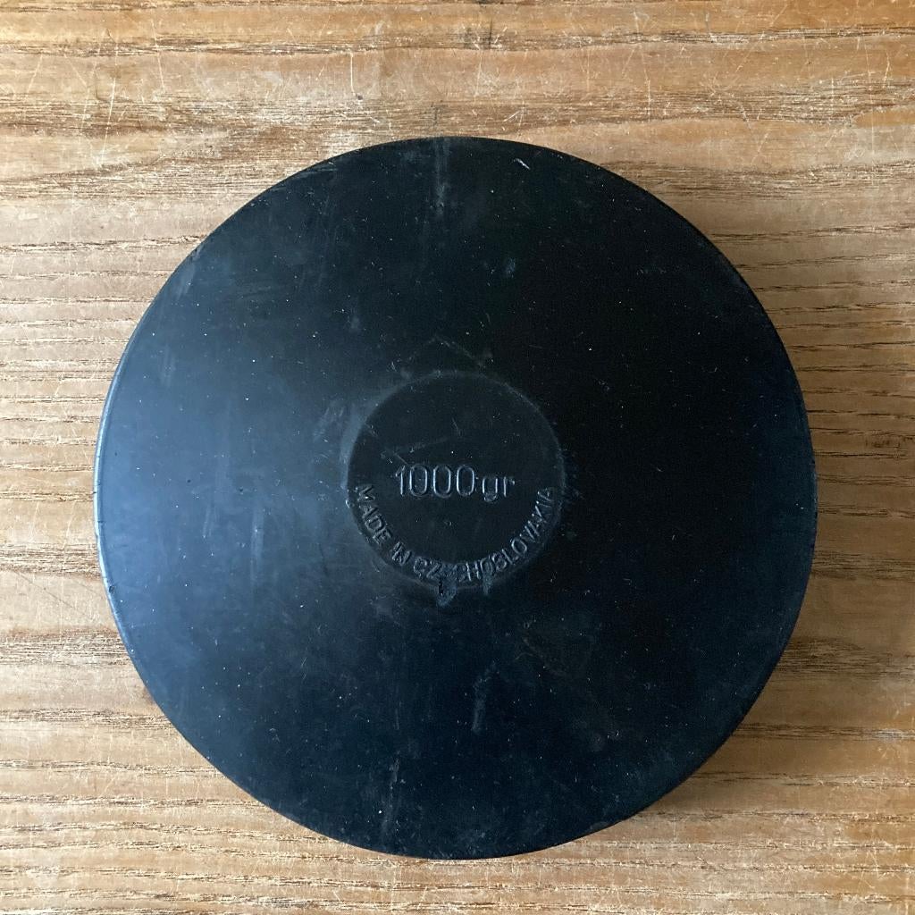 Discus trainingsdiscus oefendiscus 1000 gr - 1 kg, Overige merken, Gebruikt, Overige typen, Ophalen of Verzenden