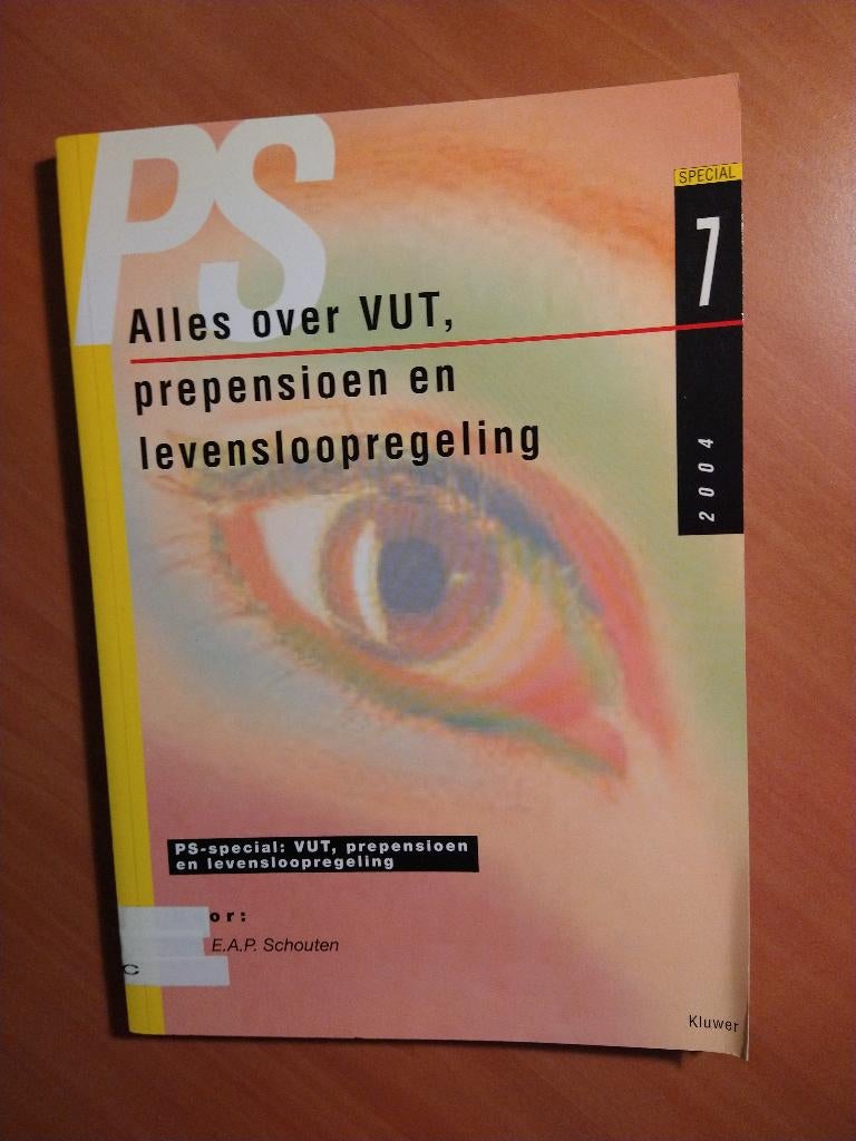 Alles over VUT, prepensioen en levensloopregeling - Schouten, Boeken, Wetenschap, Gelezen, Ophalen of Verzenden