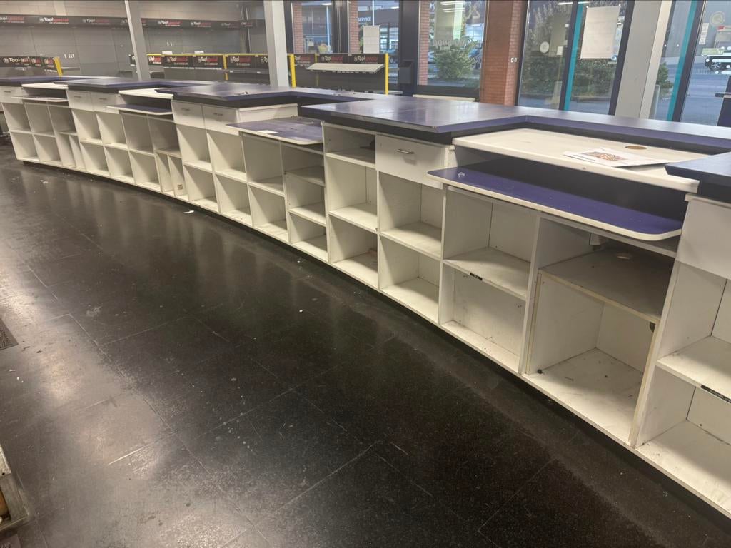 Prachtige half ronde balie,s, Zakelijke goederen, Kantoor en Winkelinrichting | Kantoormeubilair en Inrichting, Ophalen, Overige typen