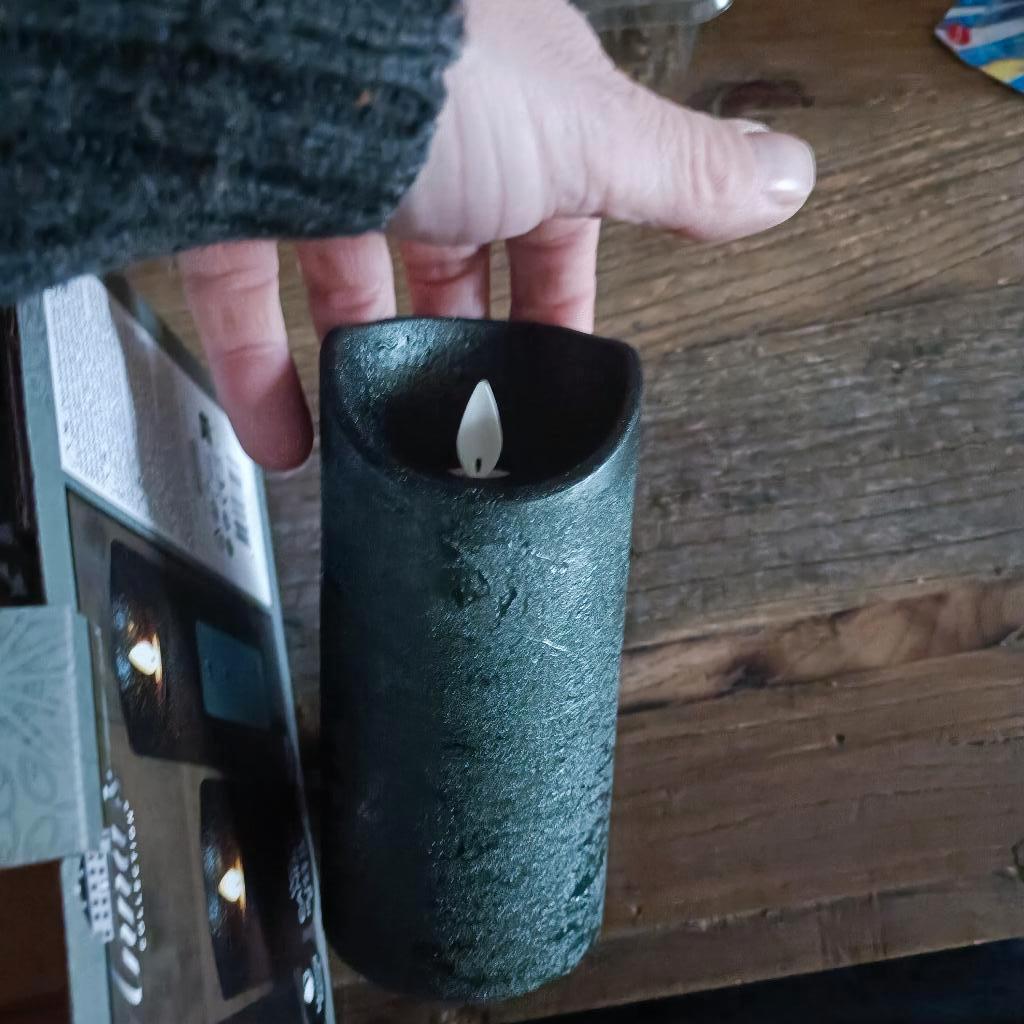 anna collection's kleur zwart nep kaarsen led zie foto, Huis en Inrichting, Woonaccessoires | Kandelaars en Kaarsen, Overige materialen