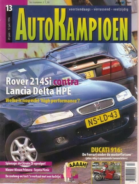 Autokampioen 13 1996 : Peugeot 306 2.0 cabrio - 306 GTI, Ophalen of Verzenden, Gelezen, Algemeen