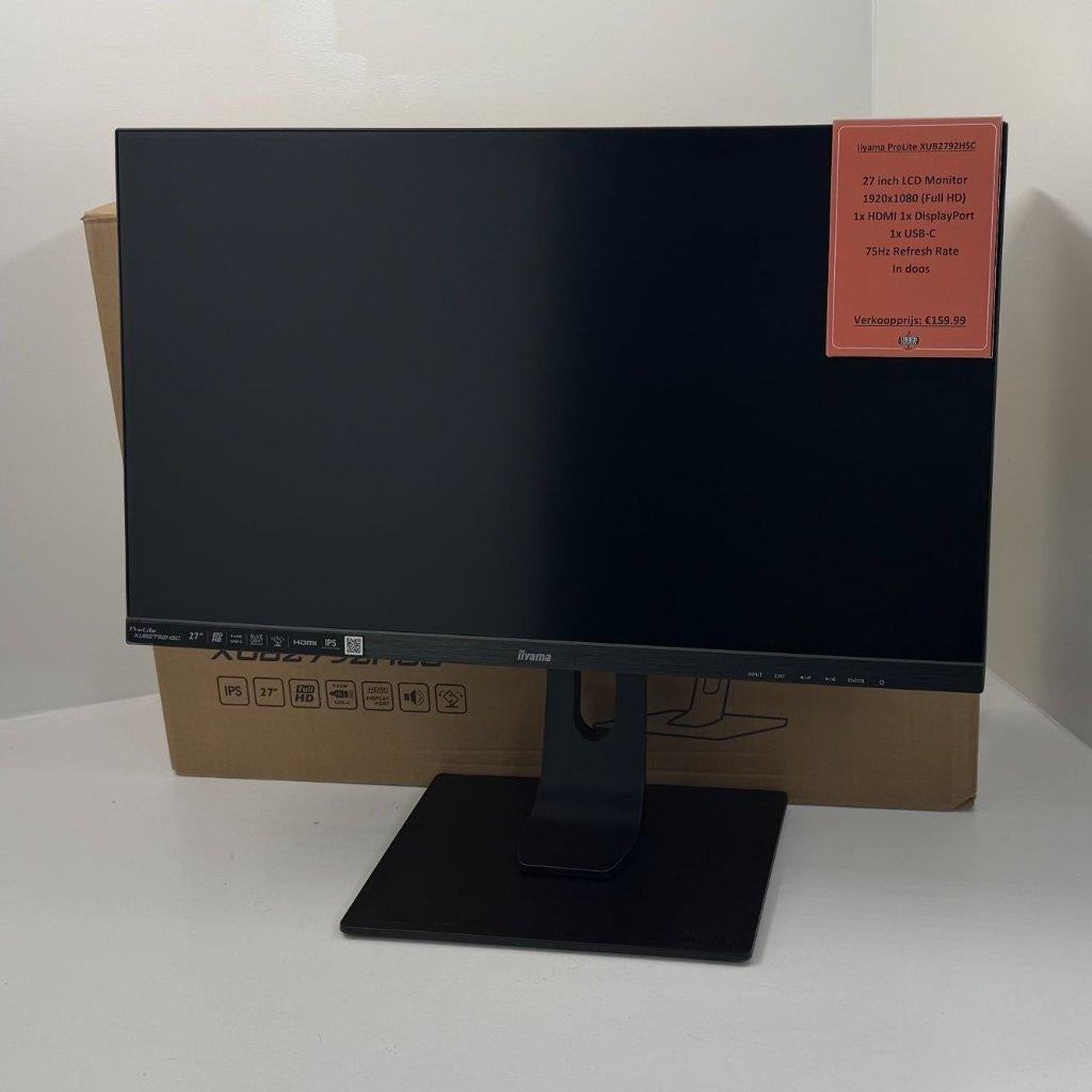 Iiyama ProLite XUB2792HSC Monitor | In doos | Met garantie, Iiyama ProLite, IPS, Dordrecht@usedproducts.nl, Toulonselaan 72