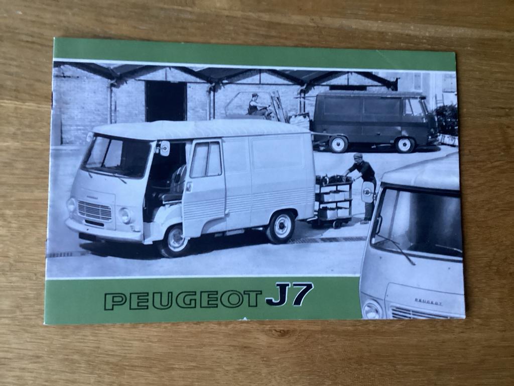 Peugeot J7 Brochure -1972, Ophalen of Verzenden
