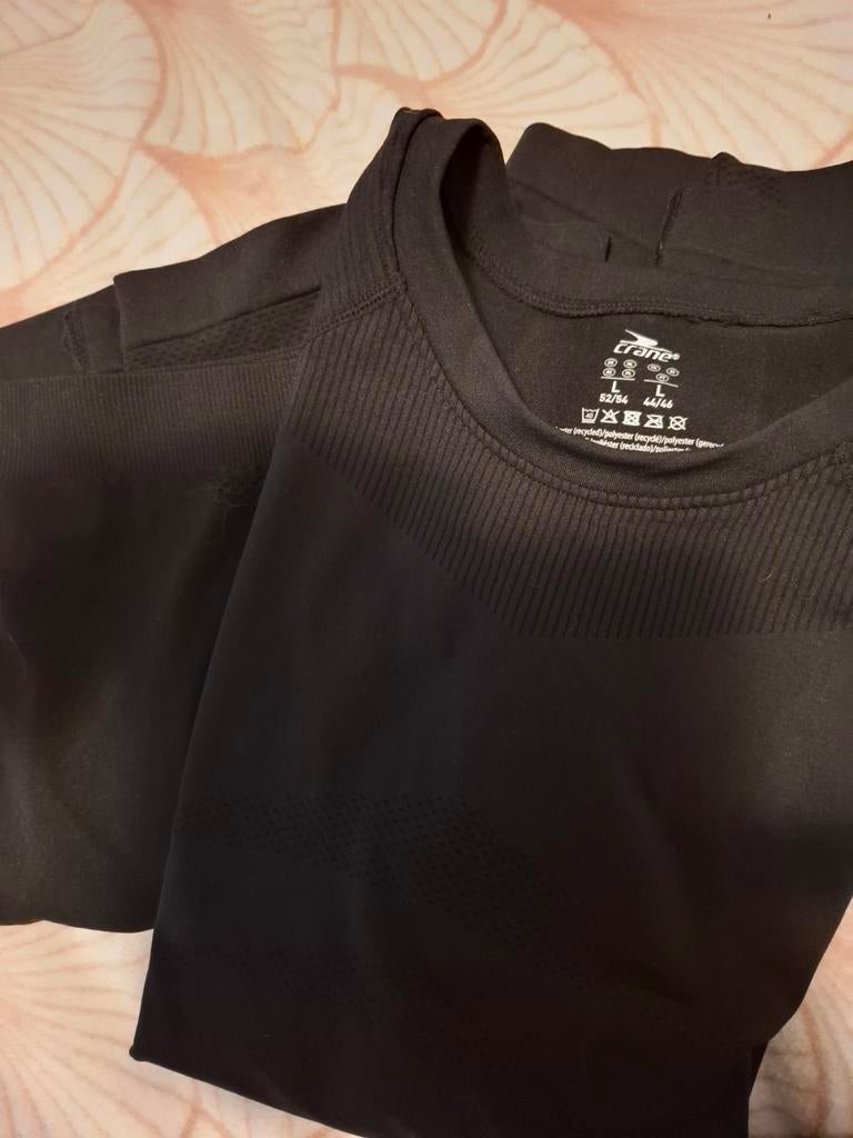 Crane Thermokleding Set Heren L - Zwart, 1x Gedragen, Maat 52/54 (L), Zwart, Crane, Ophalen of Verzenden