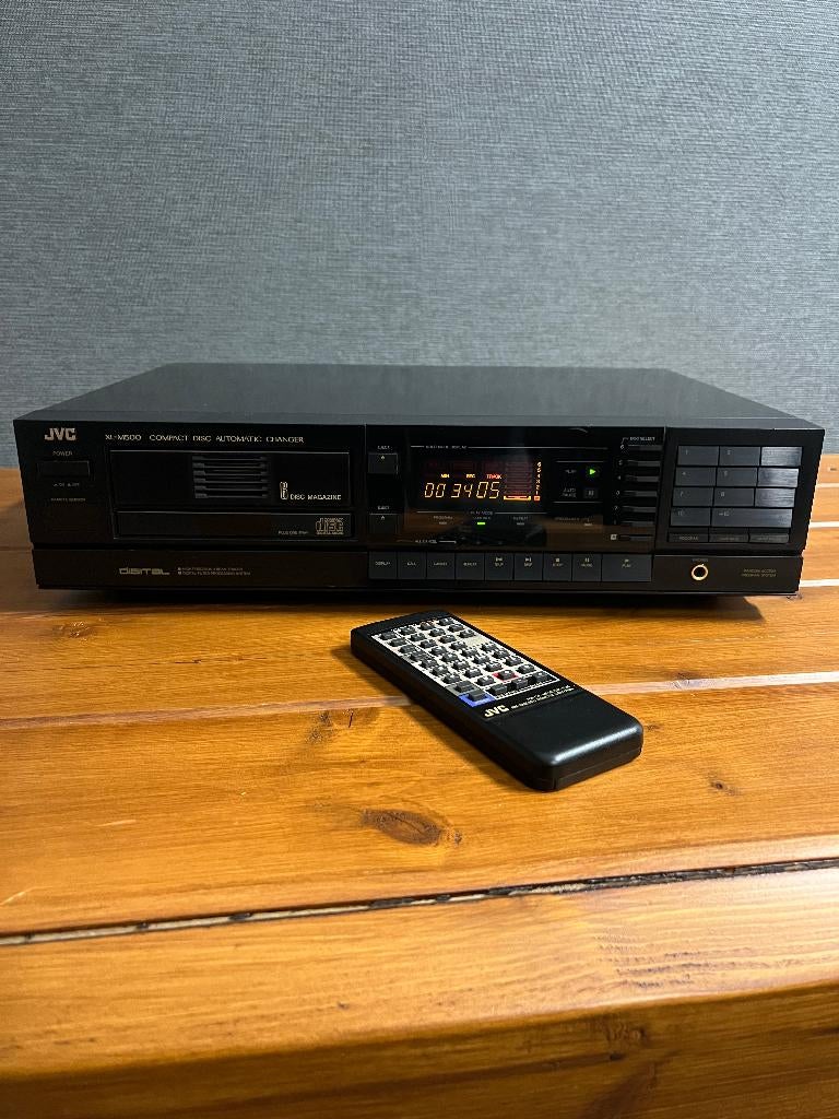 Vintage JVC cd wisselaar XL-M500 met afst. bed. Getest !, Audio, Tv en Foto, Cd-spelers, Ophalen of Verzenden, Gebruikt, JVC, Wisselaar