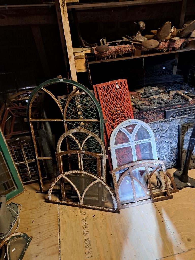 Gietijzeren stalramen, Doe-het-zelf en Verbouw, Glas en Ramen, Ophalen, Gebruikt, Minder dan 80 cm, Minder dan 80 cm