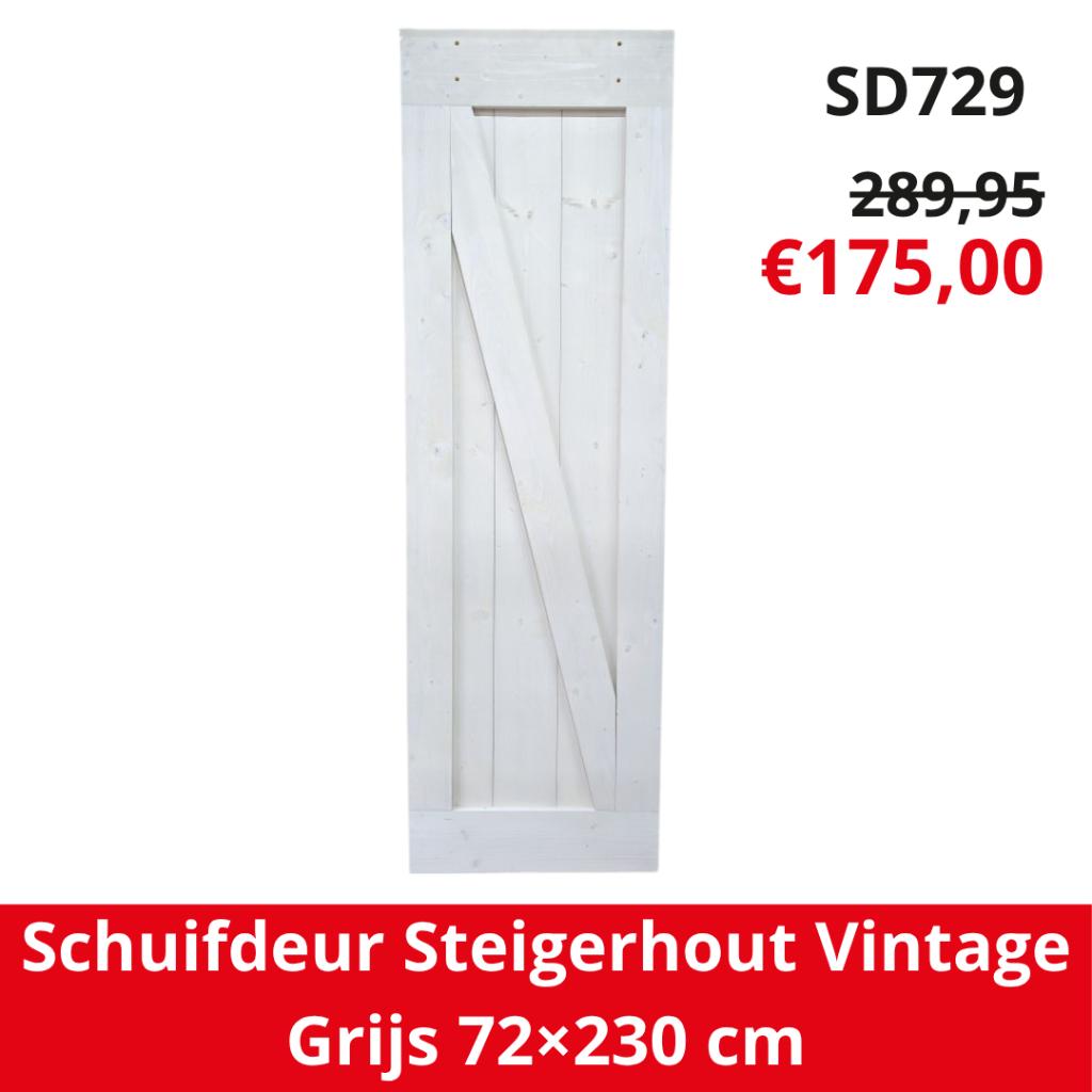 Barndeur | Loftdeur | schuifdeur | houten deur | deur, Ophalen, 80 tot 100 cm, Binnendeur, Nieuw