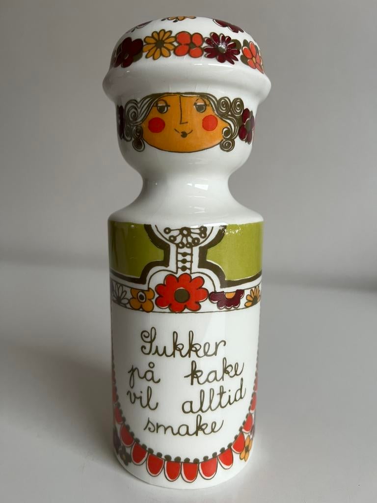 Noors Figgjo Flint Folklore Suikerstrooier Turi Design, Keramiek, Overige typen, Ophalen of Verzenden, Zo goed als nieuw
