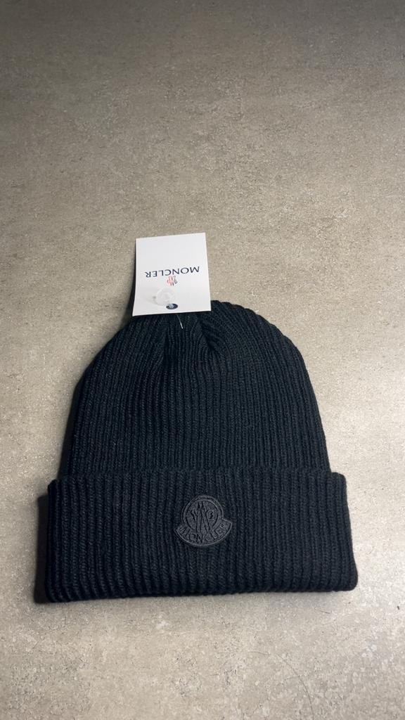 Moncler muts - Zwart logo, Ophalen of Verzenden, Nieuw, One size fits all, Hoed
