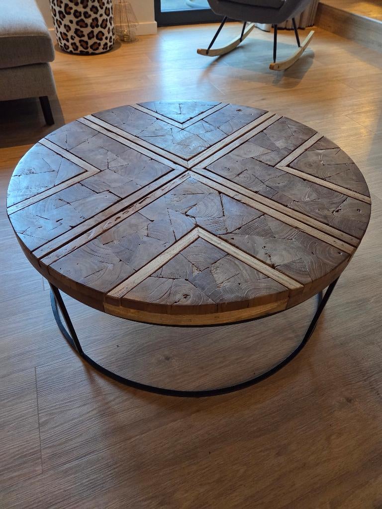 Salontafel, Gebruikt, 50 tot 100 cm, Rond, 50 tot 100 cm