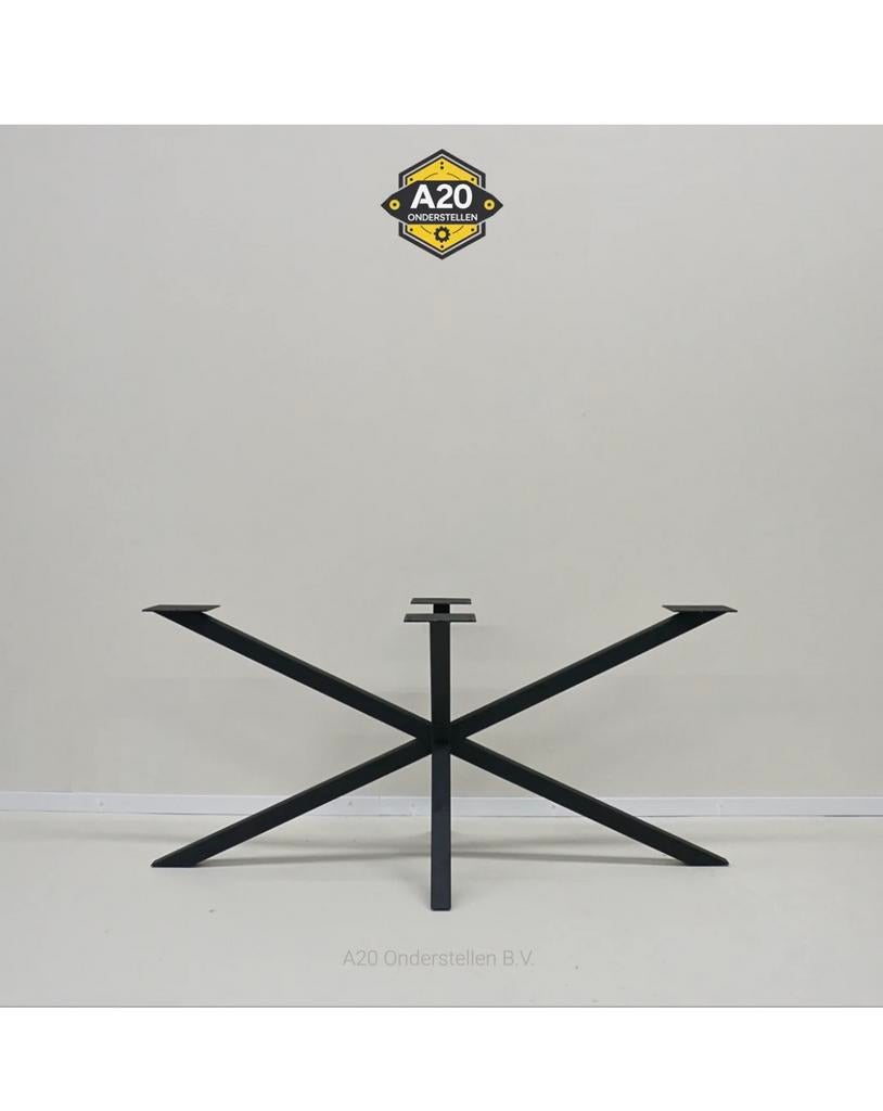 Stalen tafelpoot middenpoot matrix poot spinpoot, Huis en Inrichting, Woonaccessoires | Overige, Zo goed als nieuw, Ophalen of Verzenden