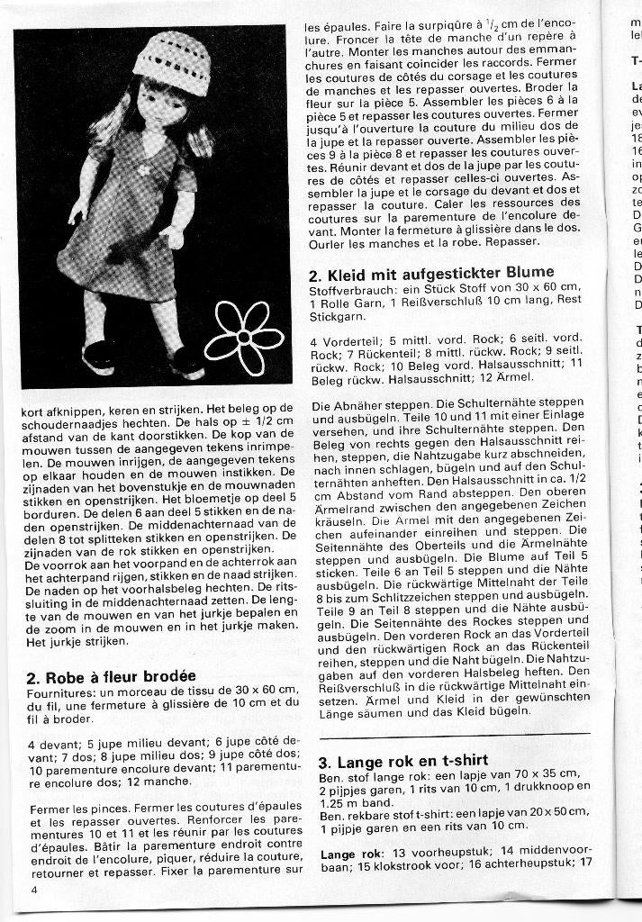 Poppen patronen Carla en Bob, Peggy, Cathie Marion/Ariadne, Verzamelen, Poppen, Zo goed als nieuw, Kleertjes, Ophalen of Verzenden