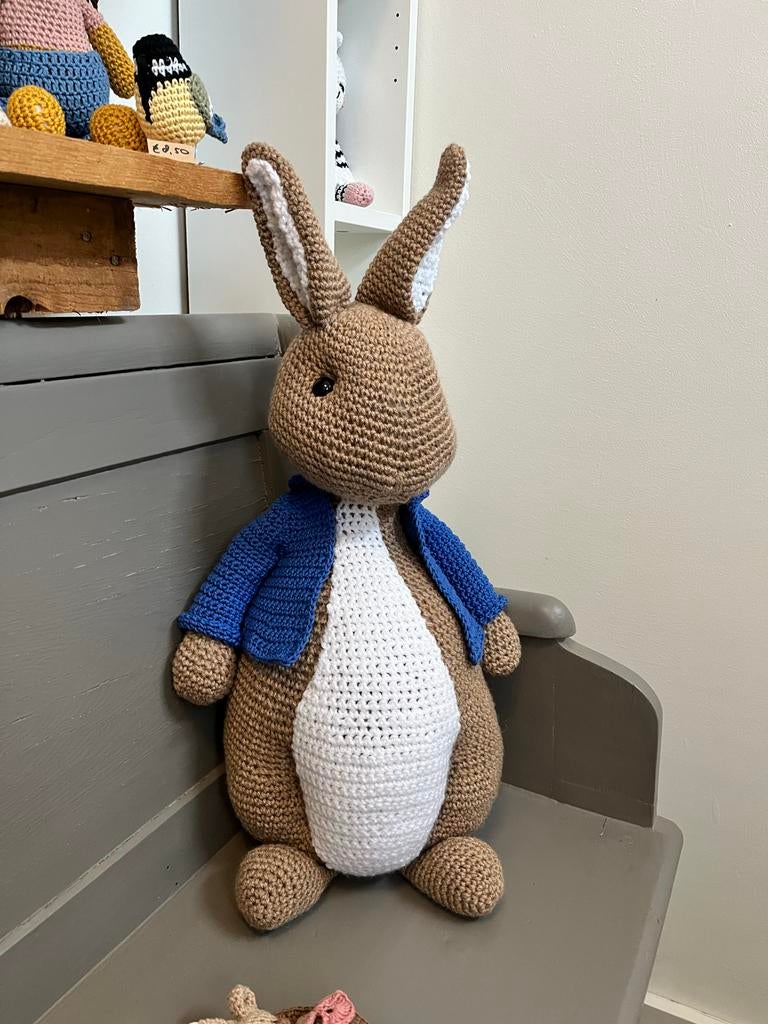 Groot Pieter Konijn ( Peter Rabbit) knuffel - 50+ cm, Ophalen of Verzenden, Nieuw, Konijn