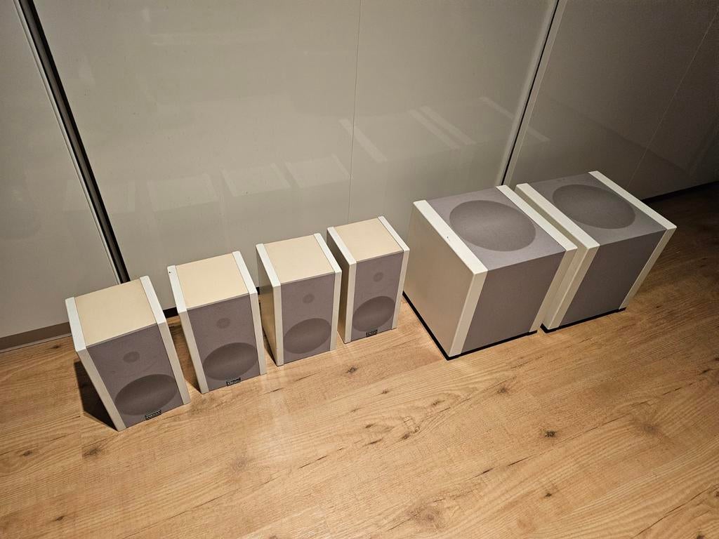 Piega LDS 1.S Speakers - Complete Surround Set, Audio, Tv en Foto, Luidsprekers, Gebruikt, Complete surroundset, 120 watt of meer