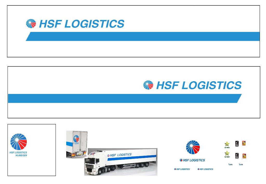 Vrachtauto decal 1:50 HSF Logistics, Verzenden, Nieuw, Bus of Vrachtwagen, Overige merken