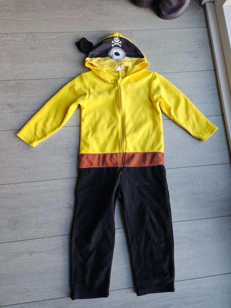Onesie minions minion pyama of carnaval maat 98 / 104, Ophalen of Verzenden, 104 of kleiner, Jongen of Meisje