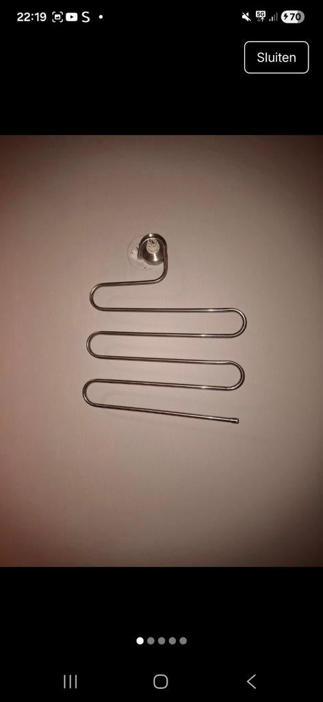 Kledinghangers en Riemhouders - Set van 4, Ophalen of Verzenden, Gebruikt, Metaal, Volwassenen