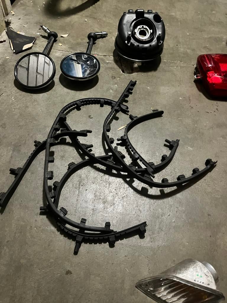 Vespa 300cc Treeplank Rubbers, Ophalen of Verzenden, Gebruikt