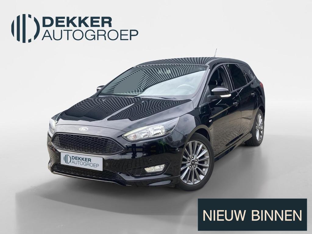 Ford Focus 1.0 Ecoboost 125 pk ST-Line Wagon Navigatie - App, Gebruikt, Bluetooth, Zwart, Origineel Nederlands
