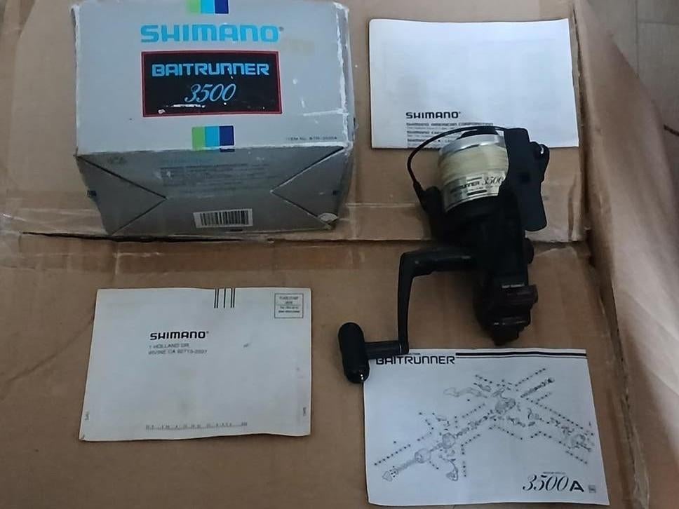 Shimano 3500 baitrunner, Ophalen of Verzenden, Zo goed als nieuw, Molen