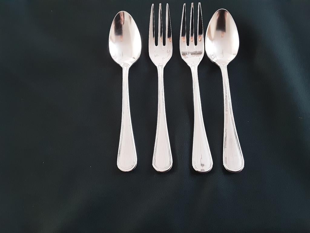 2 lepeltjes en 2 vorkjes 14 cm Williams en  Roberts  150, Ophalen of Verzenden