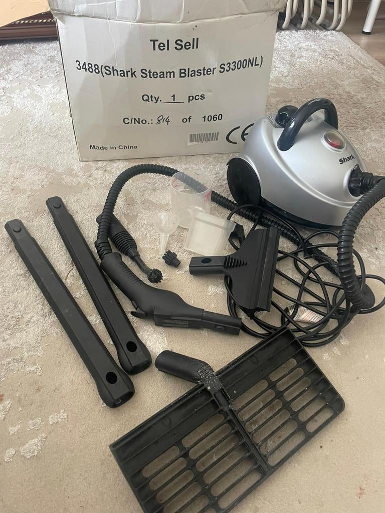 “Shark stoomreiniger compleet met accessoires – werkt goed”, Ophalen of Verzenden